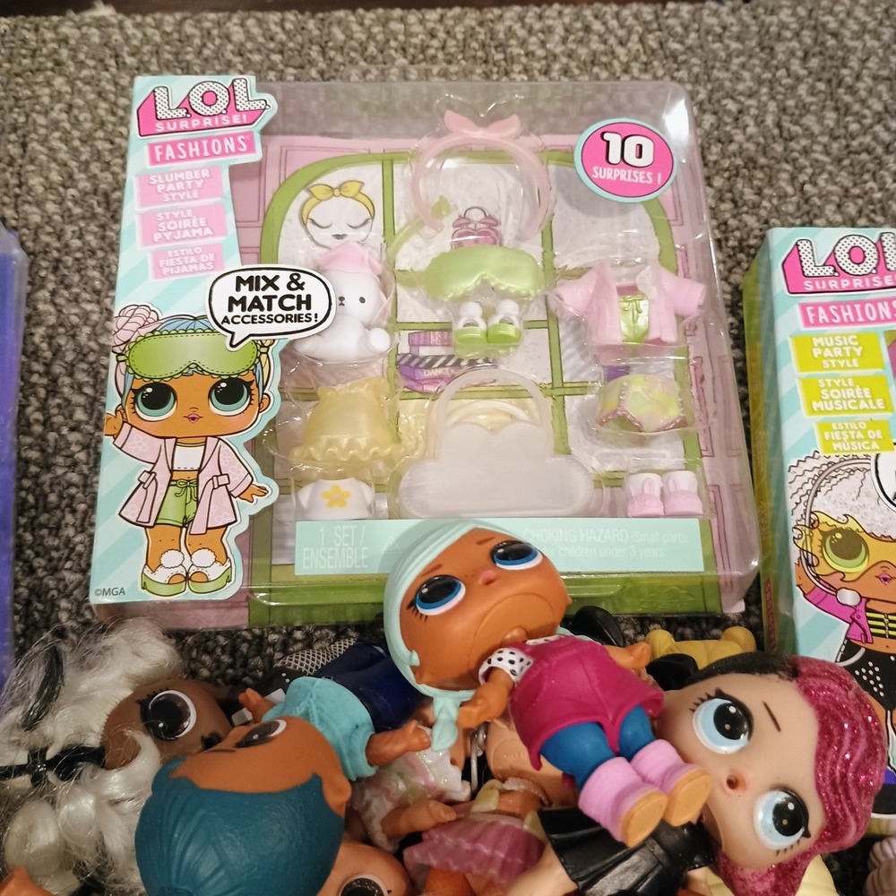 LOL Surprise Doll Lot Massive Collection with 3 NIB Fashion Packs Accessories - Picture 9 of 10